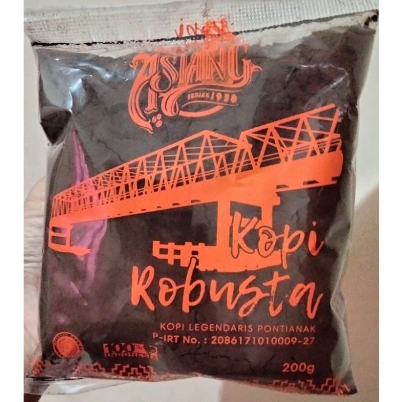 

Kopi Asiang (200g) Kopi Tradisional / Kopi Khas Pontianak / Kopi Robusta / Kopi Bubuk / Bubuk Kopi Legendaris / Oleh Oleh Pontianak / Kopi Khas Kalbar