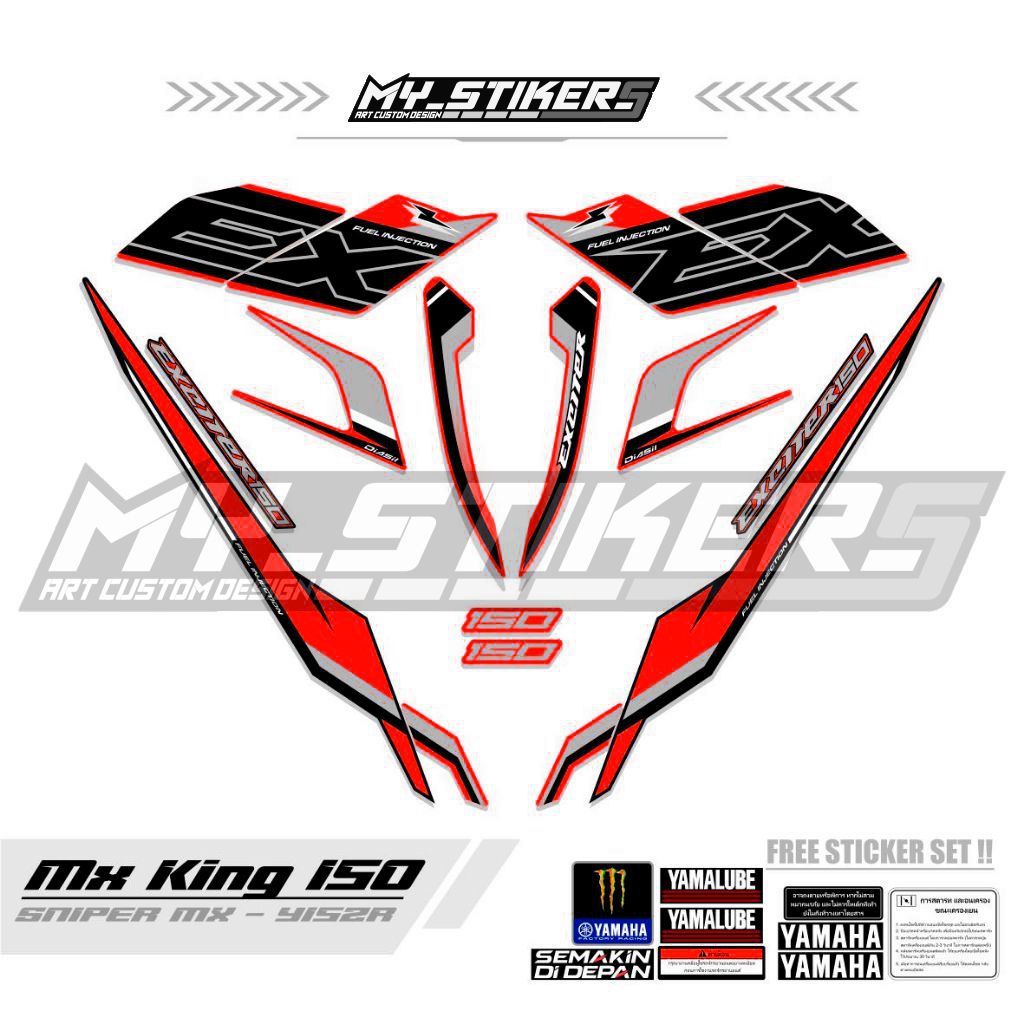 striping mx king Motif malaysia/yamaha sniper/exciter/y15zr/mx king 2015