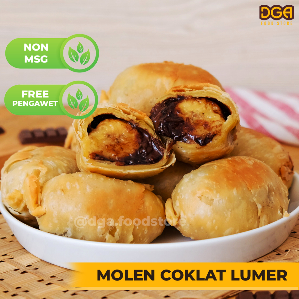 

DGA PISANG MOLEN COKLAT LUMER (HOMEMADE, NON MSG, NON PENGAWET)