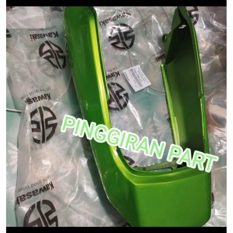 cover body belakang ninja r ss hijau metalik original