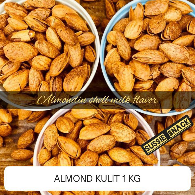 

ALMOND CANGKANG RASA SUSU 1 KG OLEH2 HAJI / UMROH