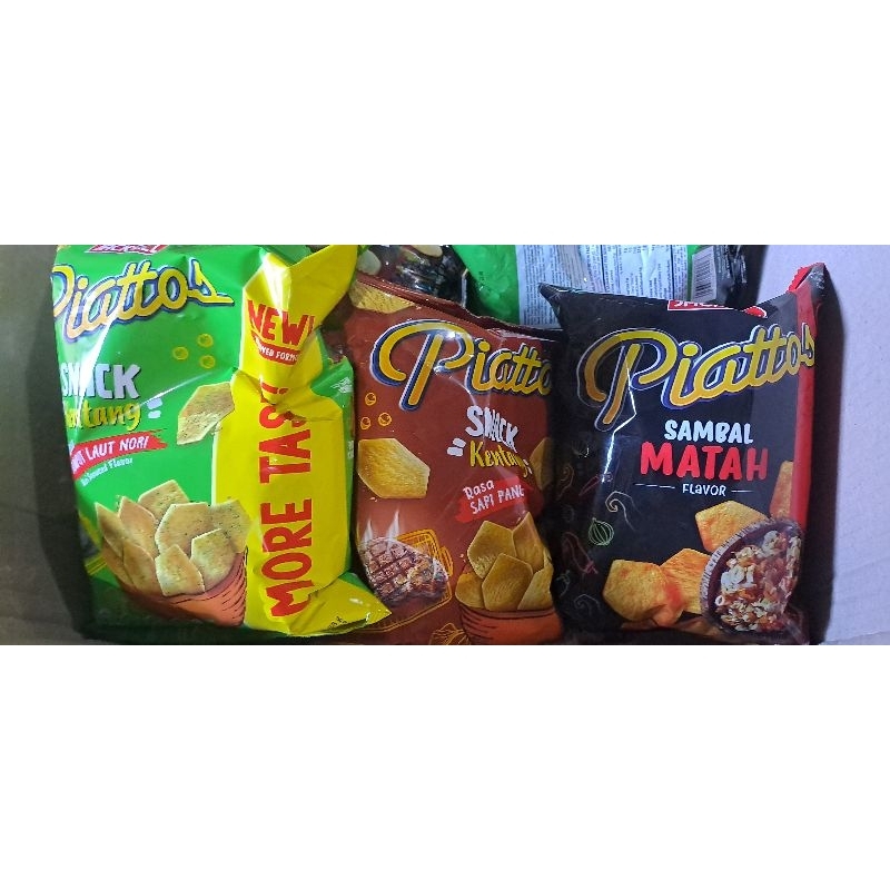 

Piattos 68gr snack kentang rasa rumput laut/sapi panggang/sambal matah