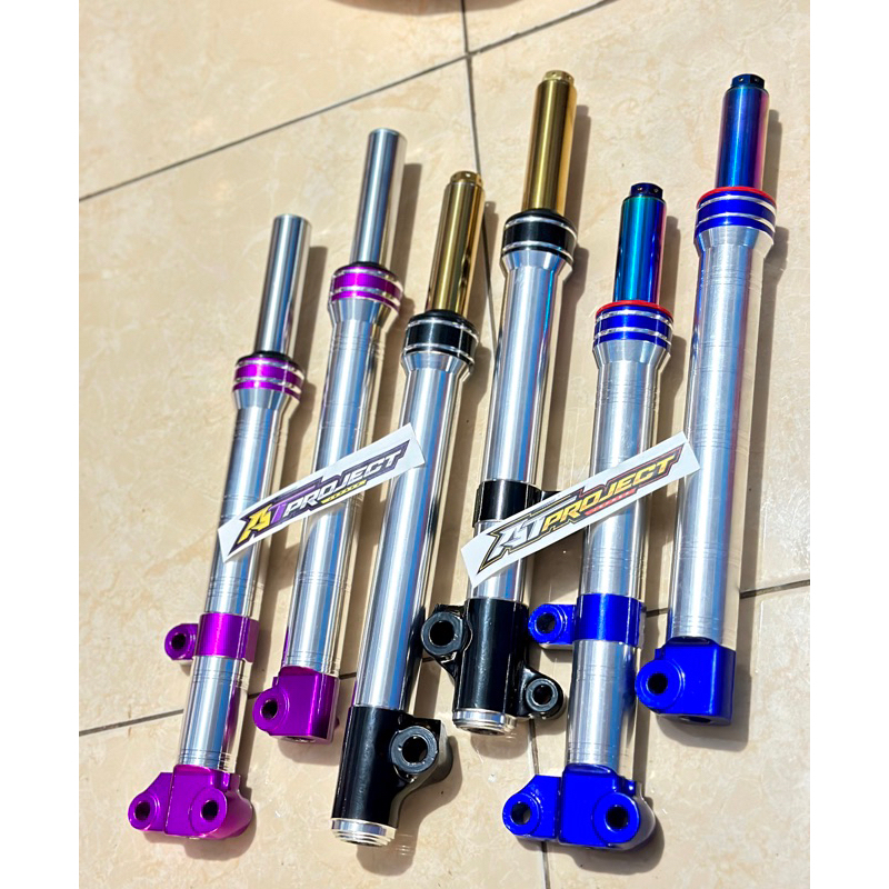 BOTTOM TABUNG SHOCK DEPAN CUSTOM PENDEK BUBUT TINGGAL PAKAI MIO,BEAT,SUPRA,VARIO110/125/150