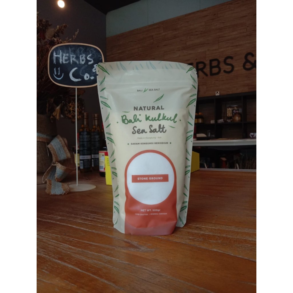 

Natural Bali Kulkul Stone Ground Sea Salt 500 Gr ( Garam Laut Halus )