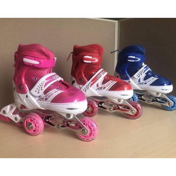 KODE L94K SEPATU RODA  INLINE SKATE ANAK  BAUT BAJAJ BISA UBAH BAJAJ BAUT 2 PCS PANJANG