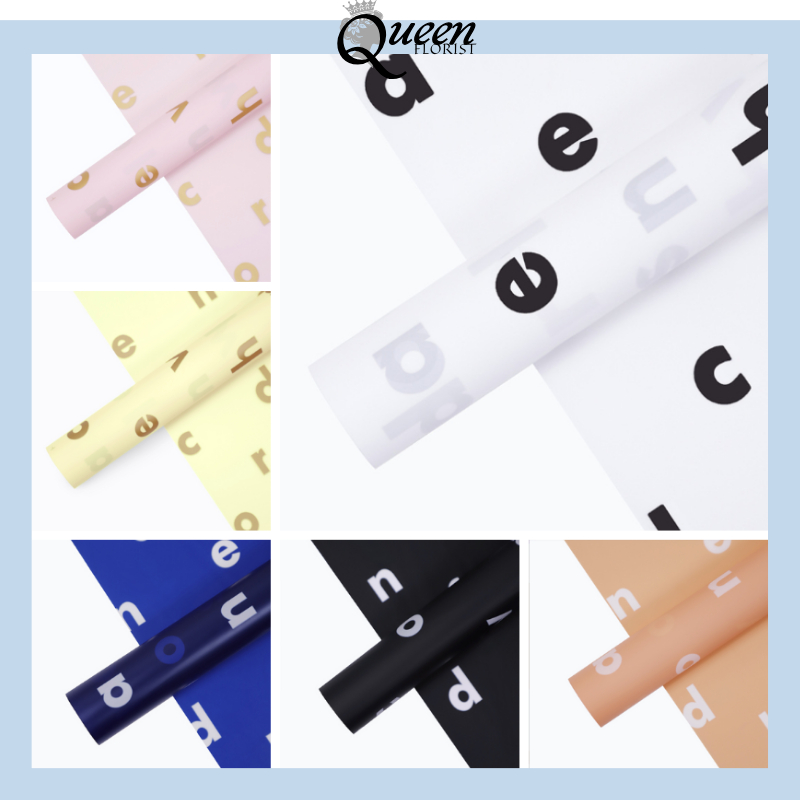 

Kertas Buket Abjad Flower wrapping cellophane 6128