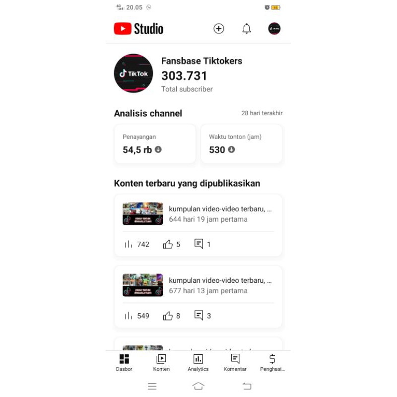 akun YouTube channel youtube, dismonetisasi baca deskripsi