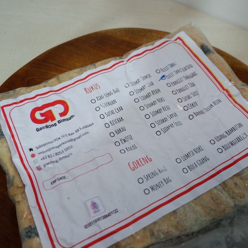 

DIMSUM KULIT TAHU SEAFOOD ISI 30 PCS