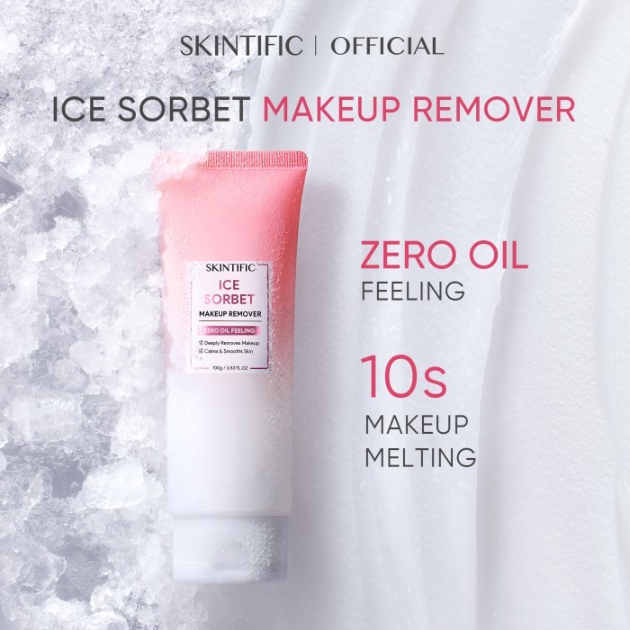 SKINTIFIC ICE SORBET MAKEUP REMOVER ZERO OIL FEELING