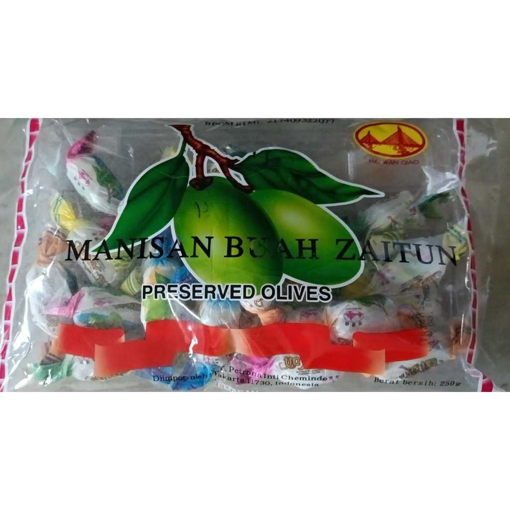 

Manisan Buah Zaitun ( Hai Wan Qiao) 250g
