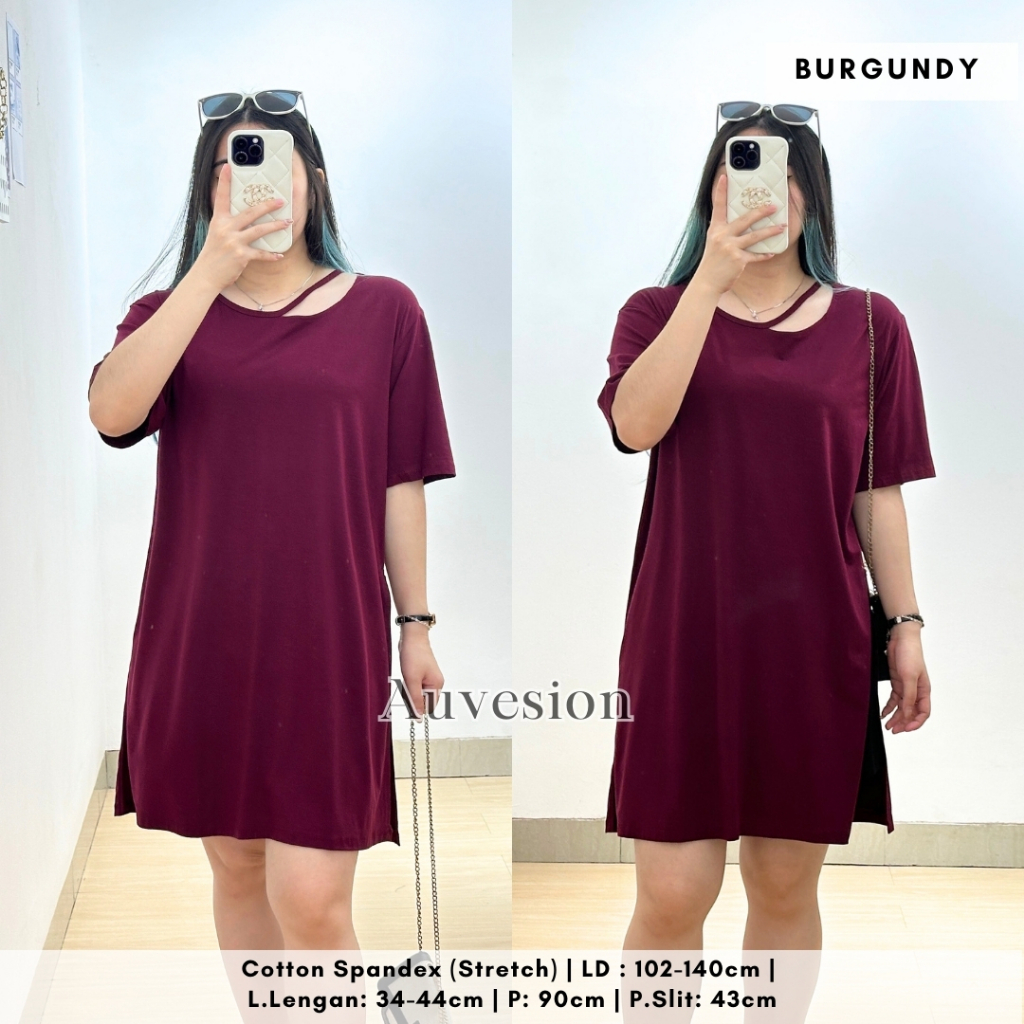 	 3859 kaos leon whole long top bigsize oversize bubble	