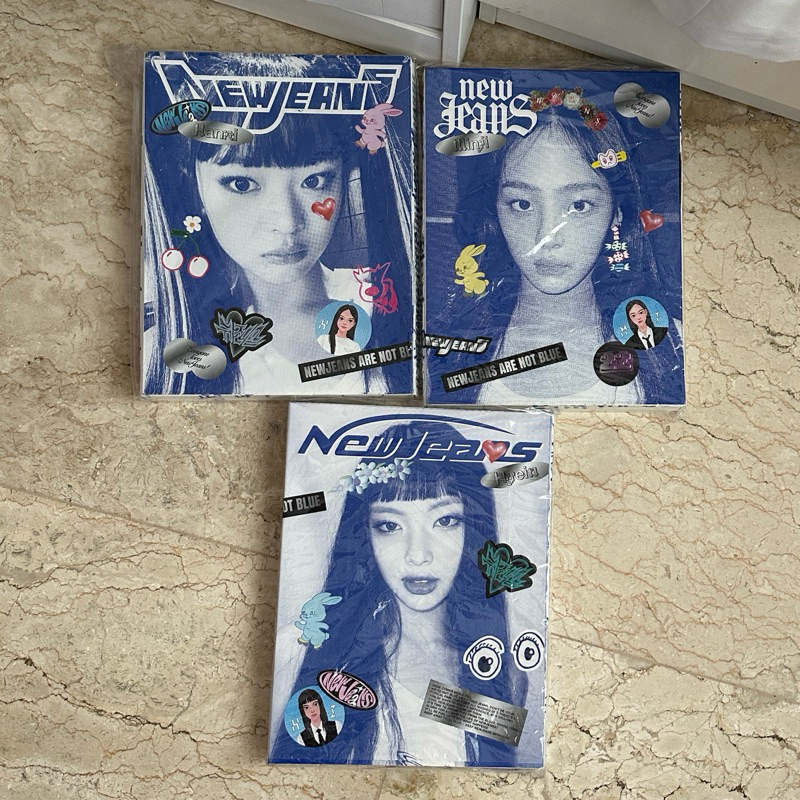 [READY] OFFICIAL NEWJEANS ALBUM BLUE BOOK FULLSET UNSEALED MINJI HANNI HYEIN