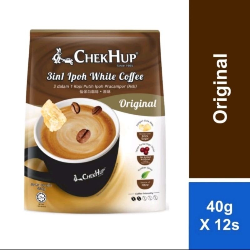 

Kopi Putih ChekHup Original 3in1 White Coffee With Rock Sugar Malaysia