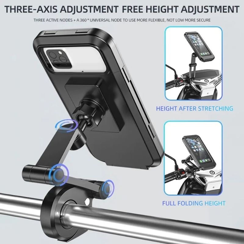Holder hp motor anti air mirror phone holder waterproof
