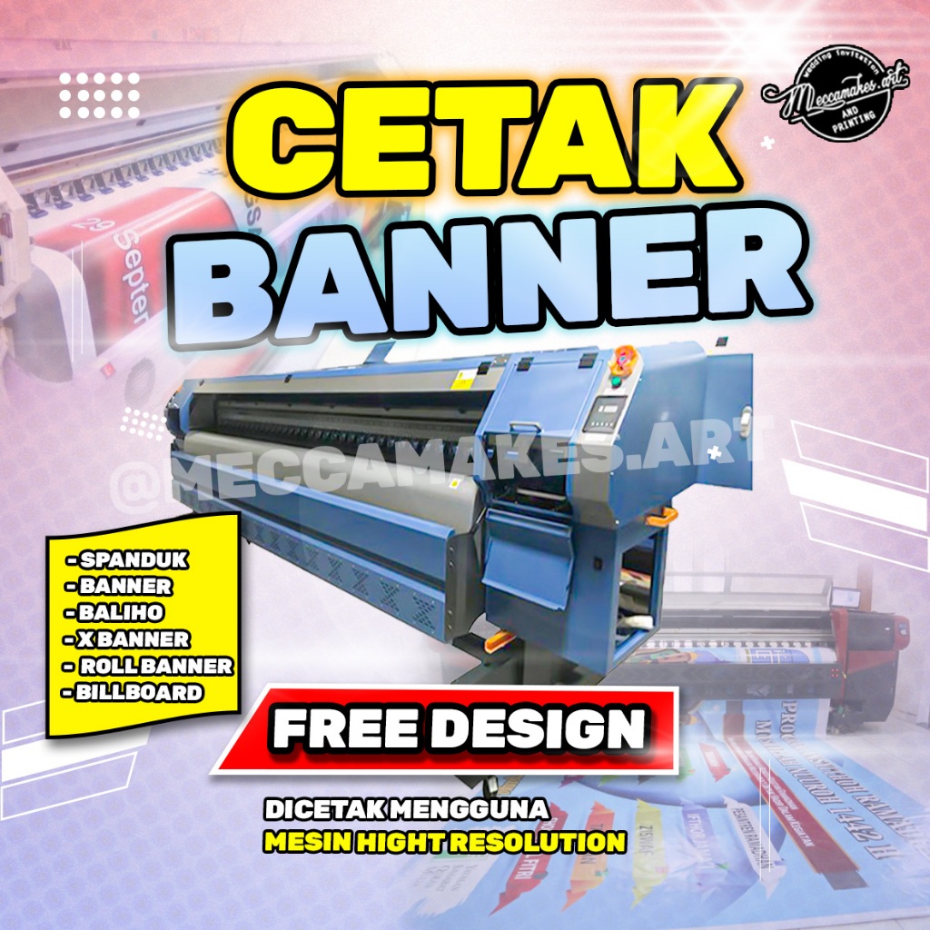 CETAK BANNER/ BANNER/ SPANDUK/ X BANNER/ ROLL BANNER