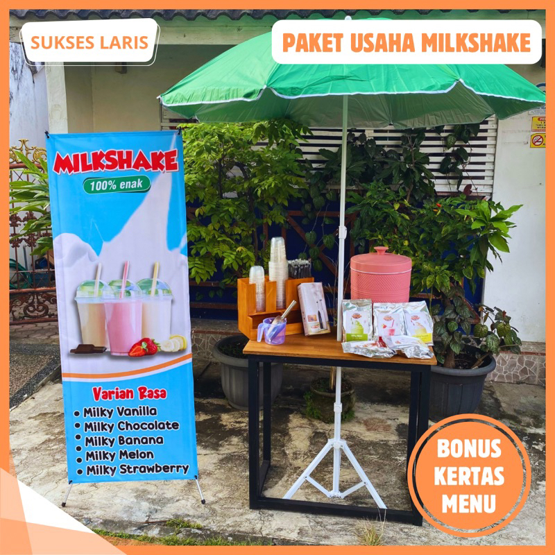 

PAKET USAHA MILKSHAKE 100% ENAK | PAKET USAHA MINUMAN KEKINIAN | BUBUK MILKSHAKE ENAK | MILKSHAKE SUKSES LARIS | PAKET USAHA MINUMAN SUSU KEKINIAN RASA RASA