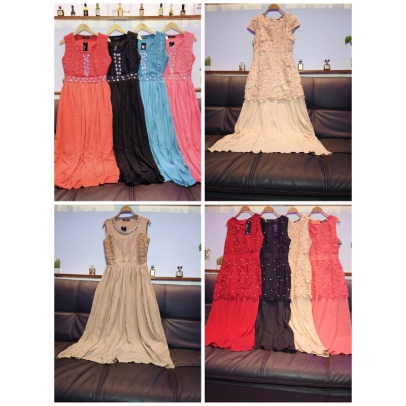 DRESS BROKAT IMPORT || DRESS PESTA PANJANG ||  DRESS  KONDANGAN