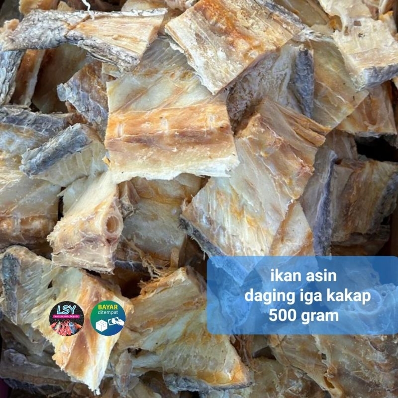 

ikan asin daging iga kakap 500gram