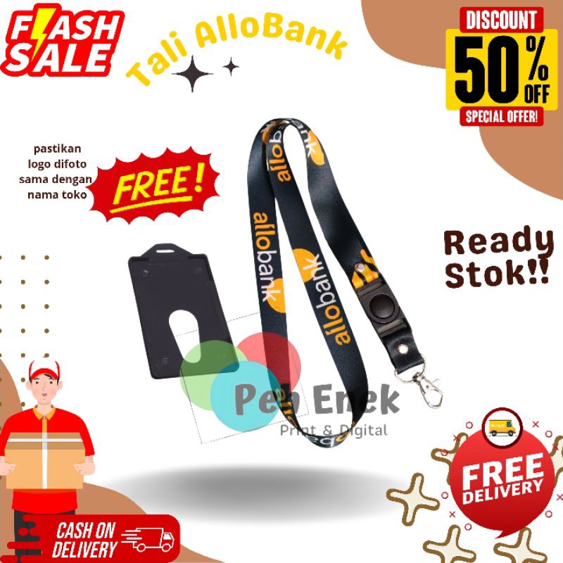 

Tali Id Card AlloBank | Lanyard idcard AlloBank Printing Satuan Rasa Grosir (READY STOK)