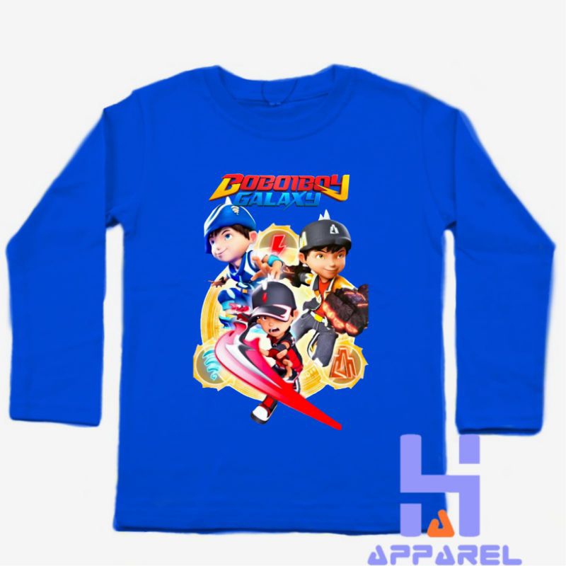 BAJU ANAK KAOS ANAK BOBOIBOY GALAXY LENGAN PANJANG