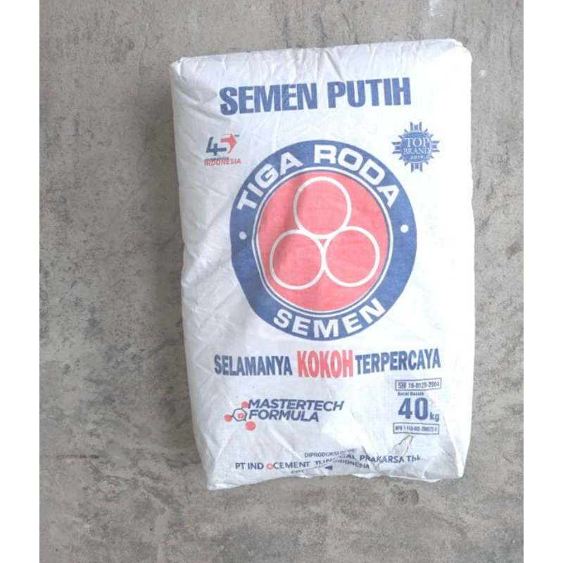 semen putih tiga roda 40 kg ( area batam )