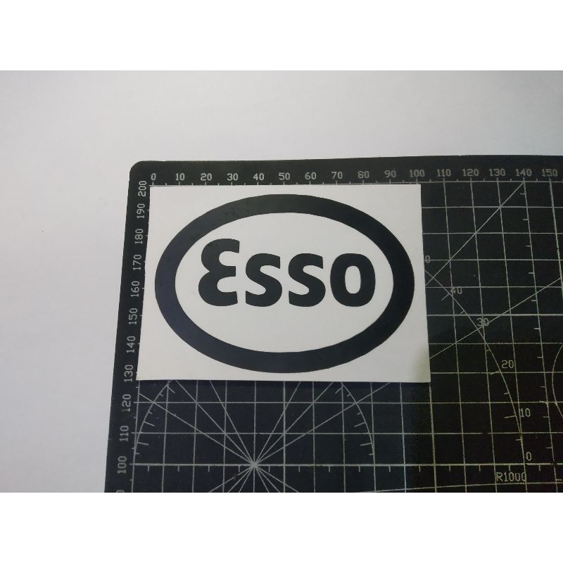 

cutting stiker esso