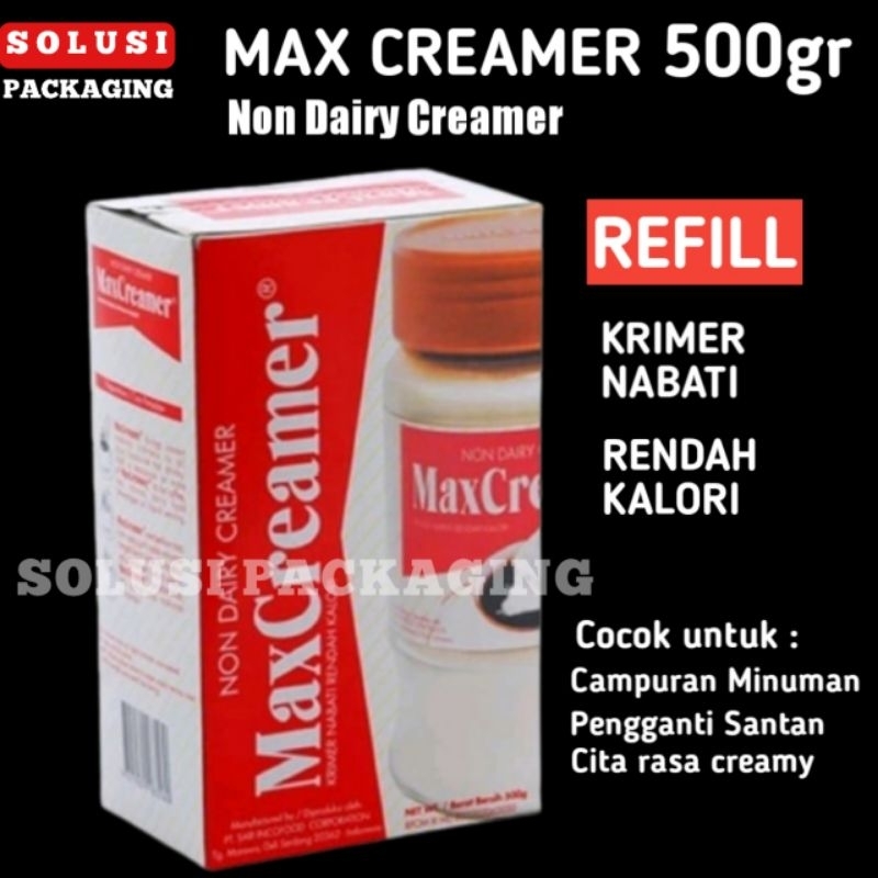 

MAX CREAMER REFILL Non Dairy Krim Krimer Maxcreamer Nabati 500 gram