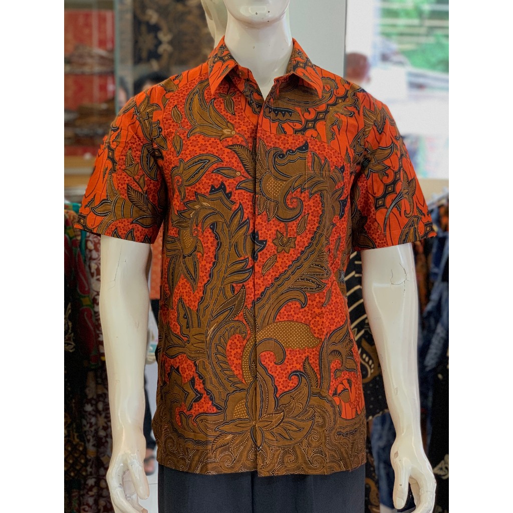 Hem batik  Danar Hadi merah M