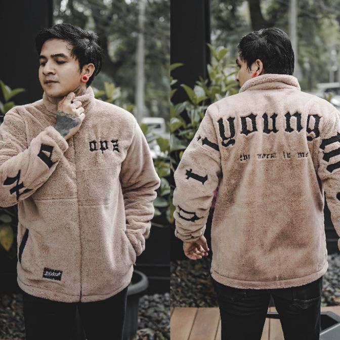 Terlaris Jaket Bulu  Jaket Pria  Jaket Bulu Angsa  Jaket Sherpa  Jaket Kekinian  Jaket Musim Dingin 