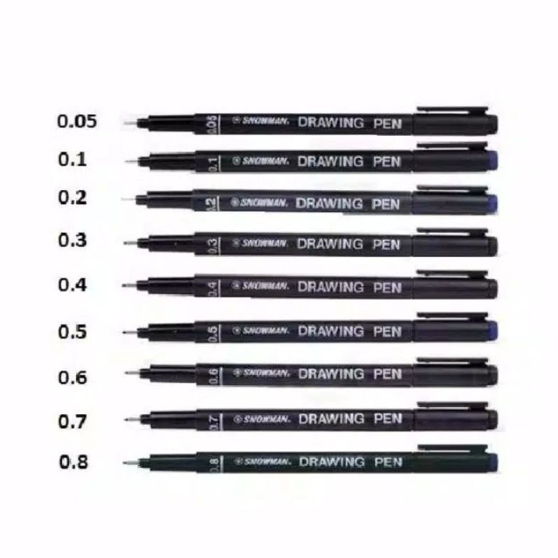 

PAKET MEWAH Drawing Pen Snowman FT7 Per PcsPena Gambar