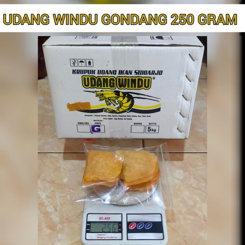 

Kerupuk Udang Windu Besar Gondang 250 Gram