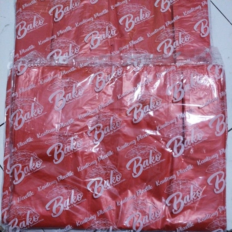 Kantong Kresek Besar Jumbo Merah & Warna Warni Tebal Kresek Laundry wadah sampah ukuran 40x60