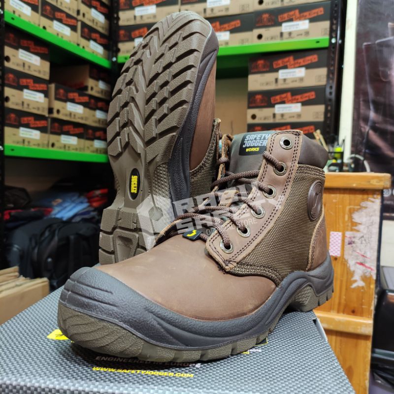 Sepatu Safety Jogger Dakar S3 / Safety Shoes Jogger / Sepatu Jogger Dakar Warna Brown Original 100%