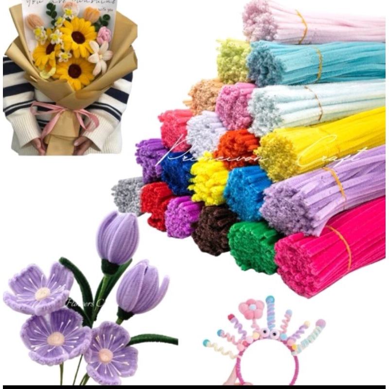 KAWAT BULU MERCY / BULU MERCY POLOS / PIPE CLEANER 100 PCS