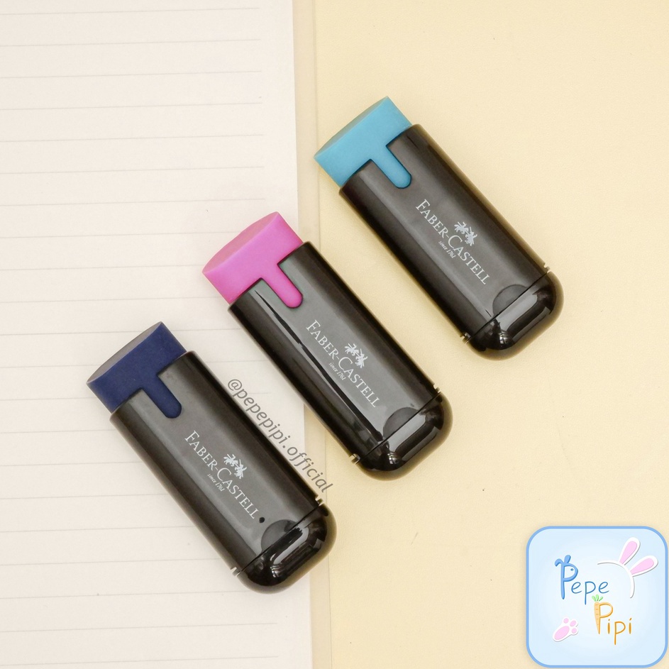 

Terlaku Penghapus Rautan Faber Castell 2 in 1 18376 Combi Eraser Sharpener Trend Colour Pengserut Stip Setip