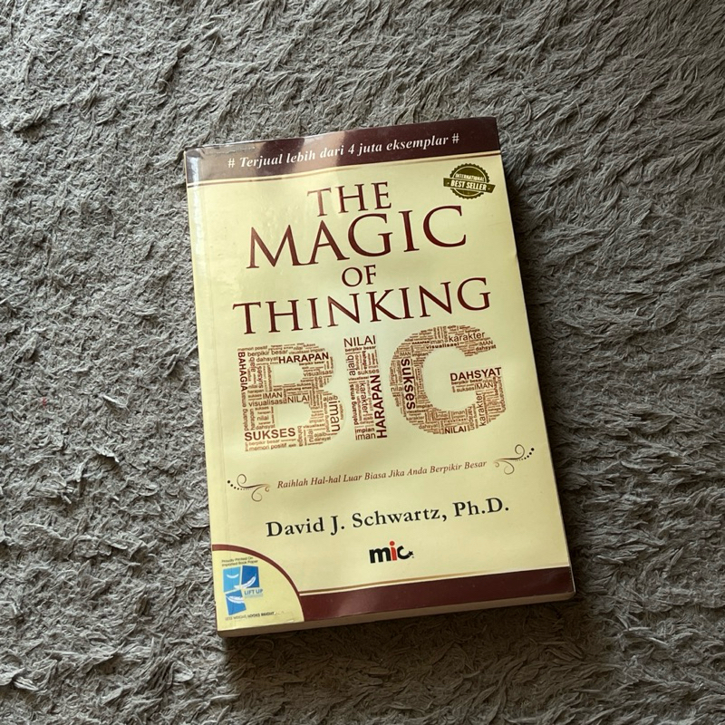 THE MAGIC OF THINKING BIG DAVID J SCHWARTZ BUKU INSPIRASI PERSONAL BRANDING PRELOVED BOOK