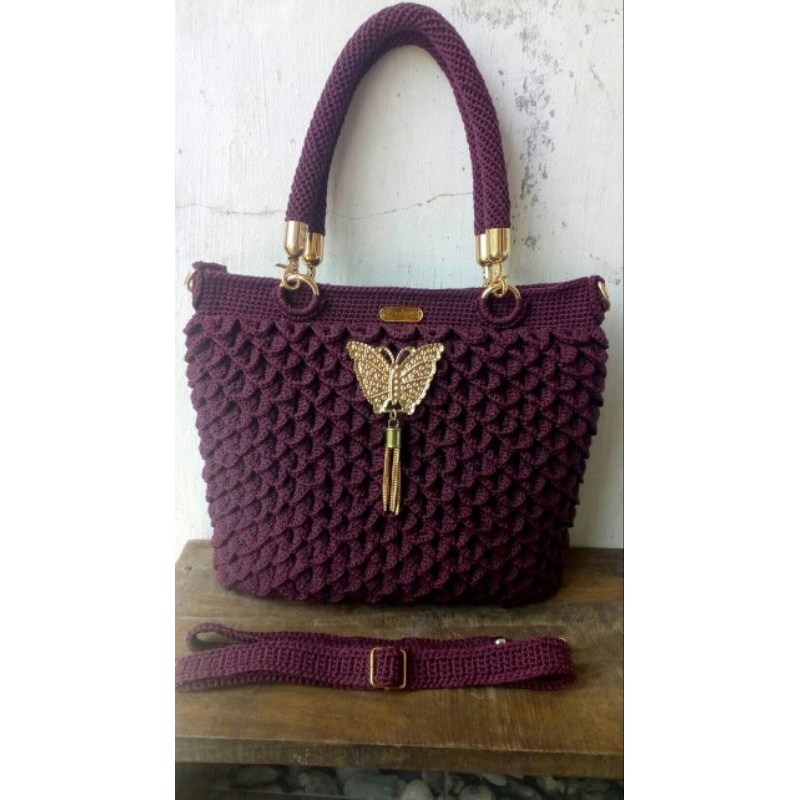 Ready tas sisik, tas rajut, tas selempang wanita, tas pesta, tas rajut