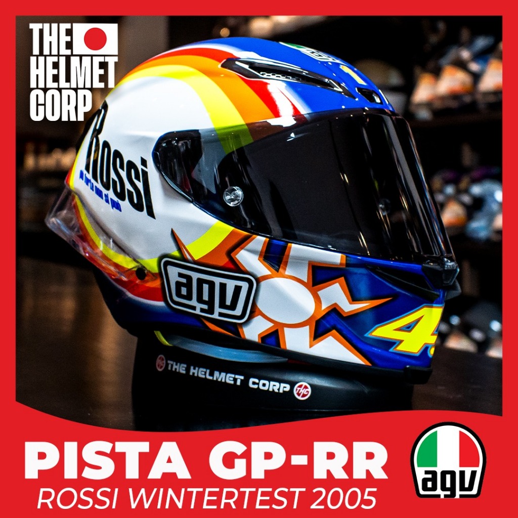 AGV PISTA GPRR ROSSI WINTERTEST 2005 FULLFACE HELMET