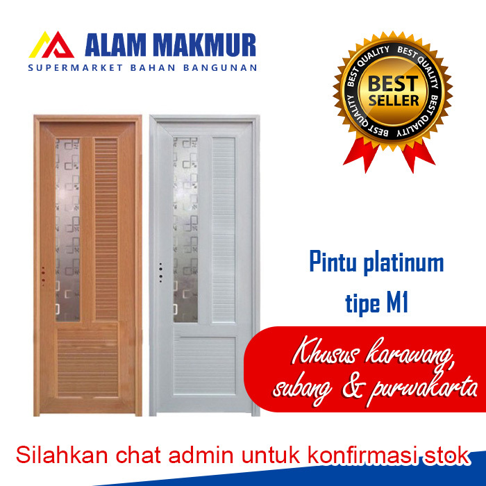 Pintu Kamar Mandi Pvc Platinum Special Edition 70X200Cm Type M1