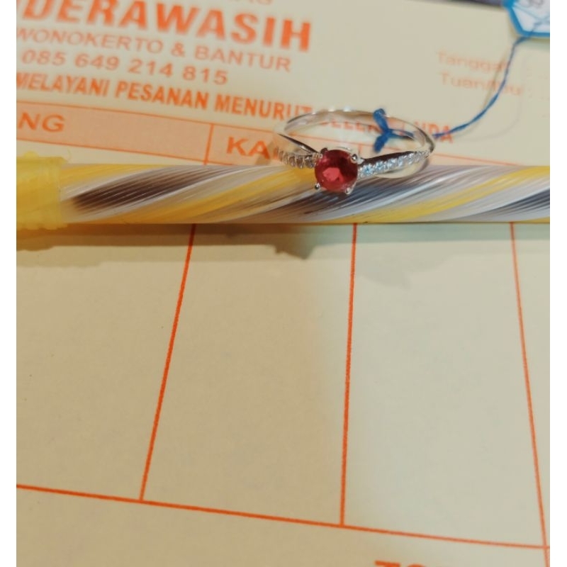 cincin mata merah perak silver#perak925#warnaperak