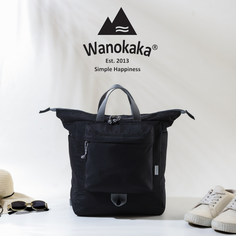 Wanokaka Backpack - Nylon Black / Tas Ransel Laptop