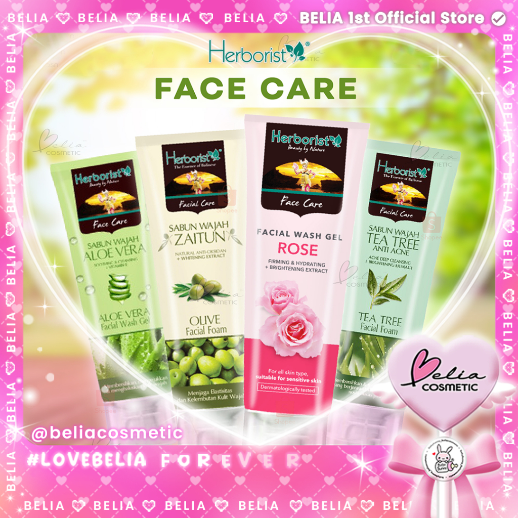 ❤ BELIA ❤ HERBORIST Facial Wash | HERBORIST Facial Gel | Herborist Sabun Wajah | Pembersih Wajah | O