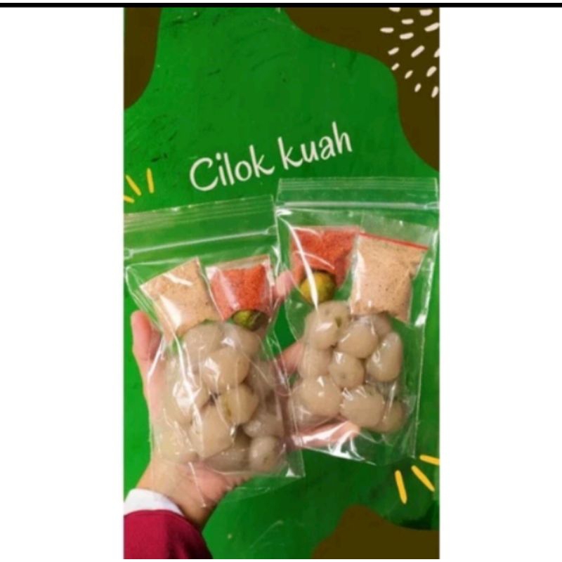 

Paket 12 pcs cilok kuah...