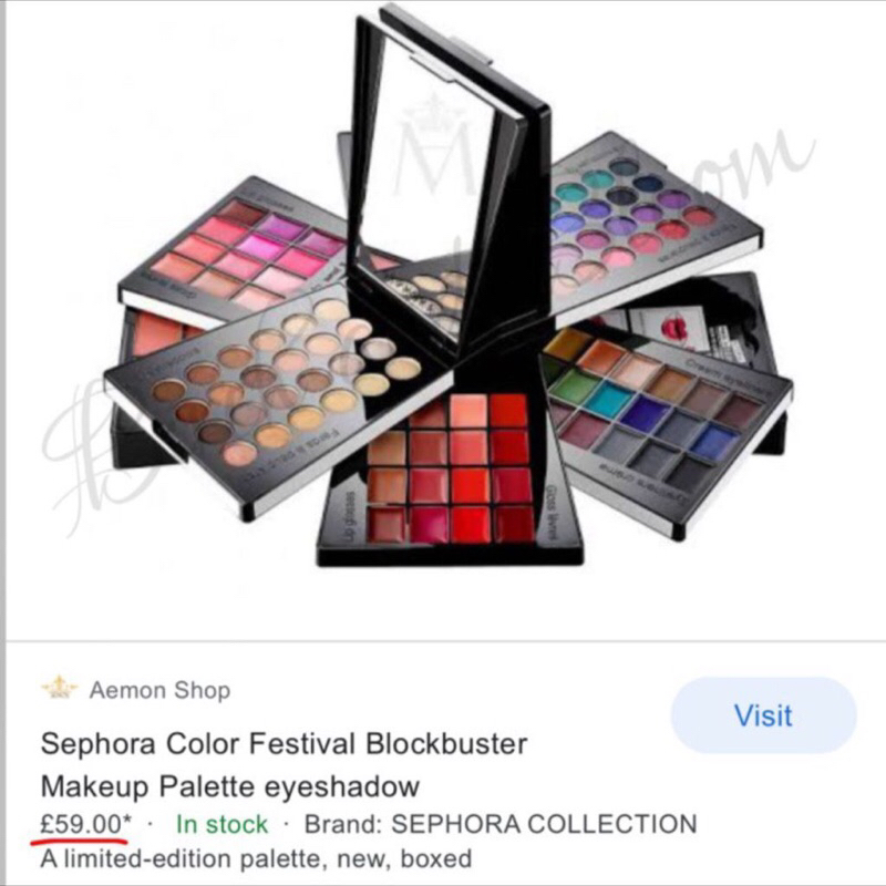 [JNE ONLY] Sephora Make Up - Eyeshadows and Blush On