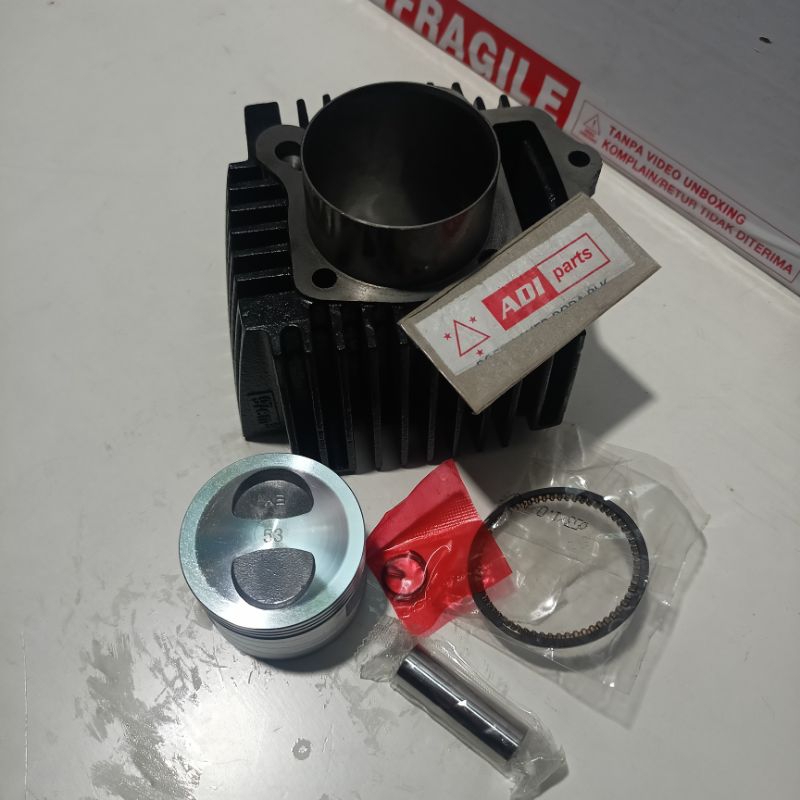 BLOK SEHER GRAND 53 MM BORE UP HARIAN SEHER SET CYLINDER RING PISTON GRAND SUPRA WIN 100 ASTREA