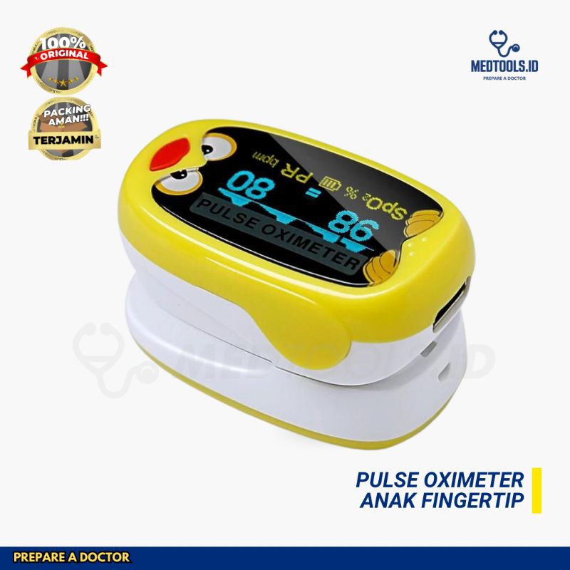 Pulse Oximeter Bayi Anak [ SpO2 Oksimeter Bayi / Alat Saturasi Oksigen Bayi ] - Dr Gray