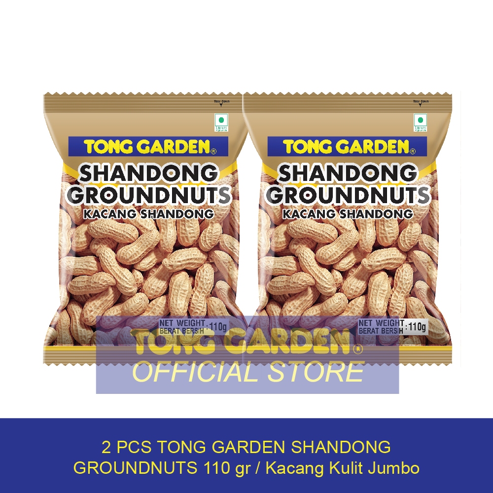 

2 PCS - Tong Garden Shandong Groundnuts 110 gr Kacang Kulit Jumbo