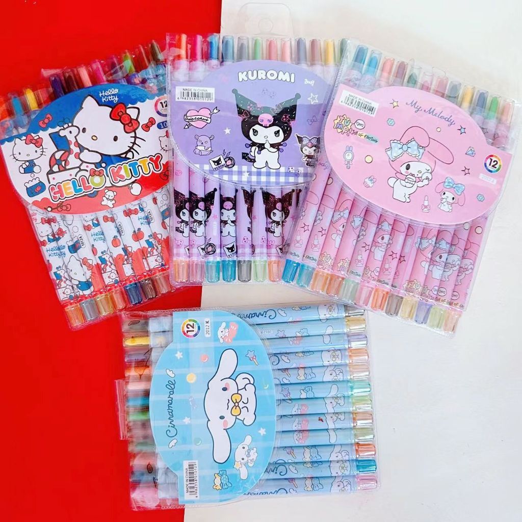 

Crayon Putar 12 PCS Lucu Motif SANRIO / Krayon Putar isi 12 PCS Motif SANRIO / Rolling Pen Crayon SANRIO