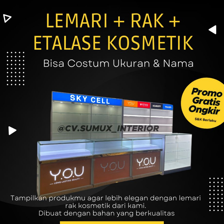 RAK LEMARI KOSMETIK