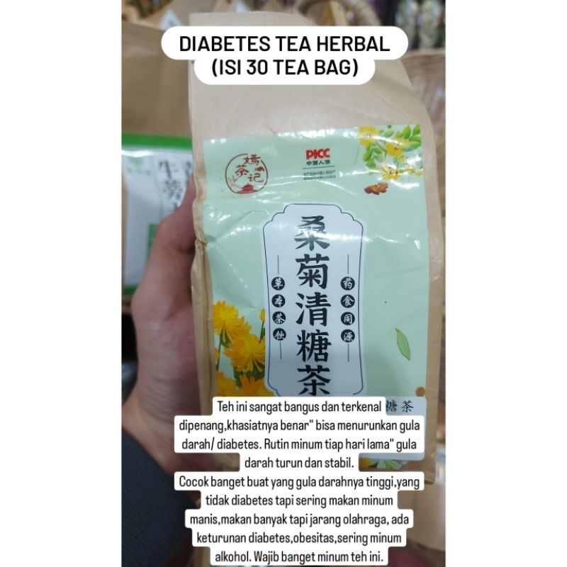 

Diabetes tea herbal isi 30 tea bag (Po penang)